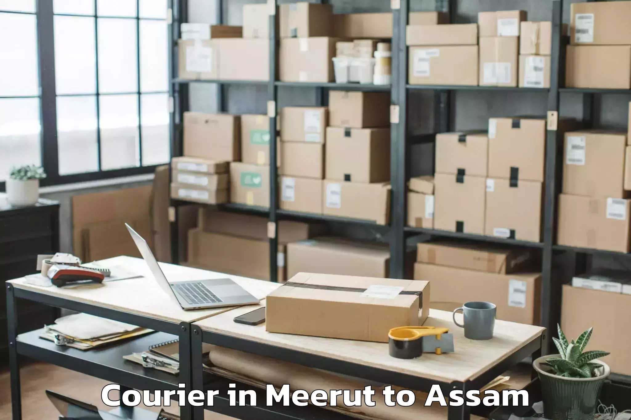 Discover Meerut to Banekuchi Courier